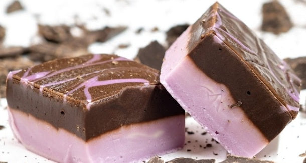 Dark Chocolate Lavender Fudge