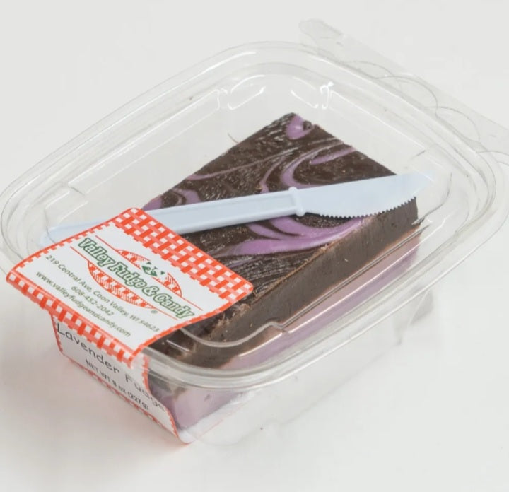 Dark Chocolate Lavender Fudge